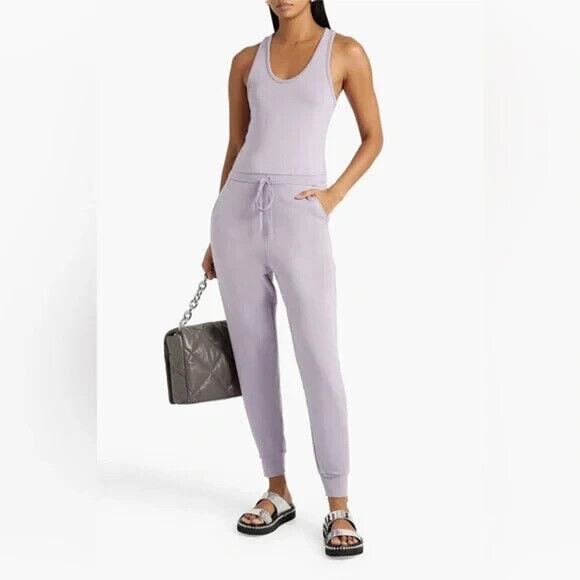 Commando NWOT Racer Back Stretch-Micro Modal Jersey Jumpsuit Lavender Size L - Picture 1 of 7